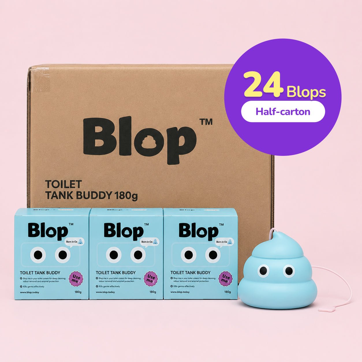Blop toilet tank & bowl cleaner (24 Blops - Half carton) - Blop.todayBlop.today