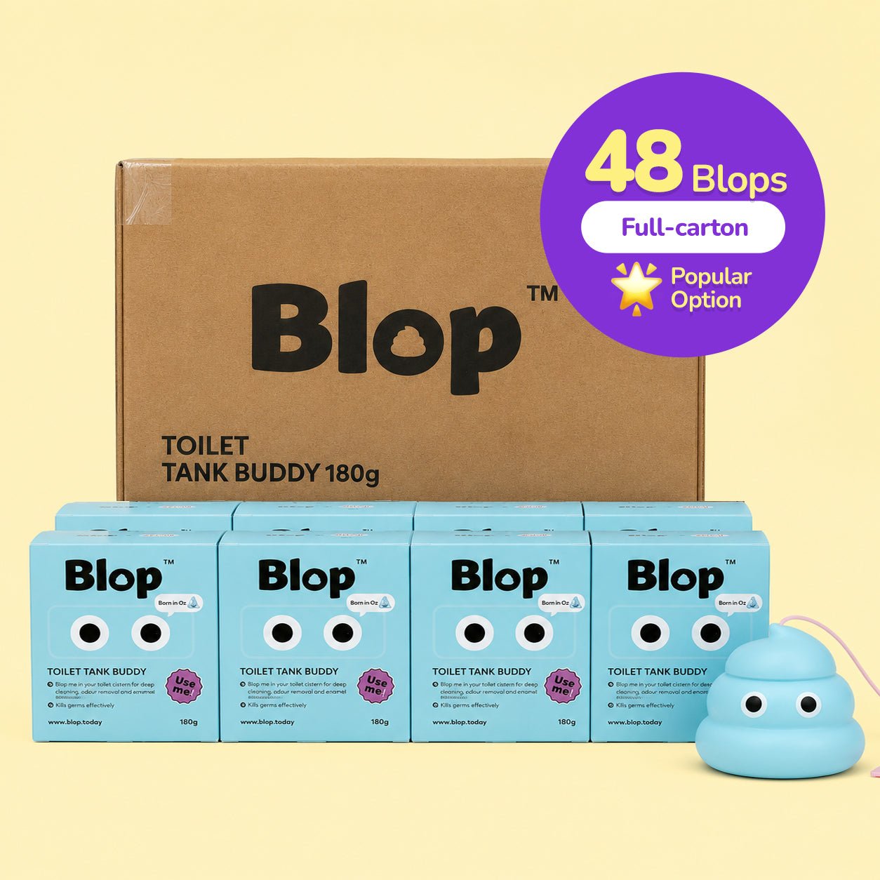 Blop toilet tank & bowl cleaner (48 Blops - Full carton) - Blop.todayBlop.today